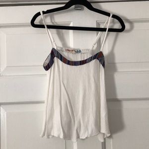 Vintage Havana Girls White/Multi Boho Tank Size L